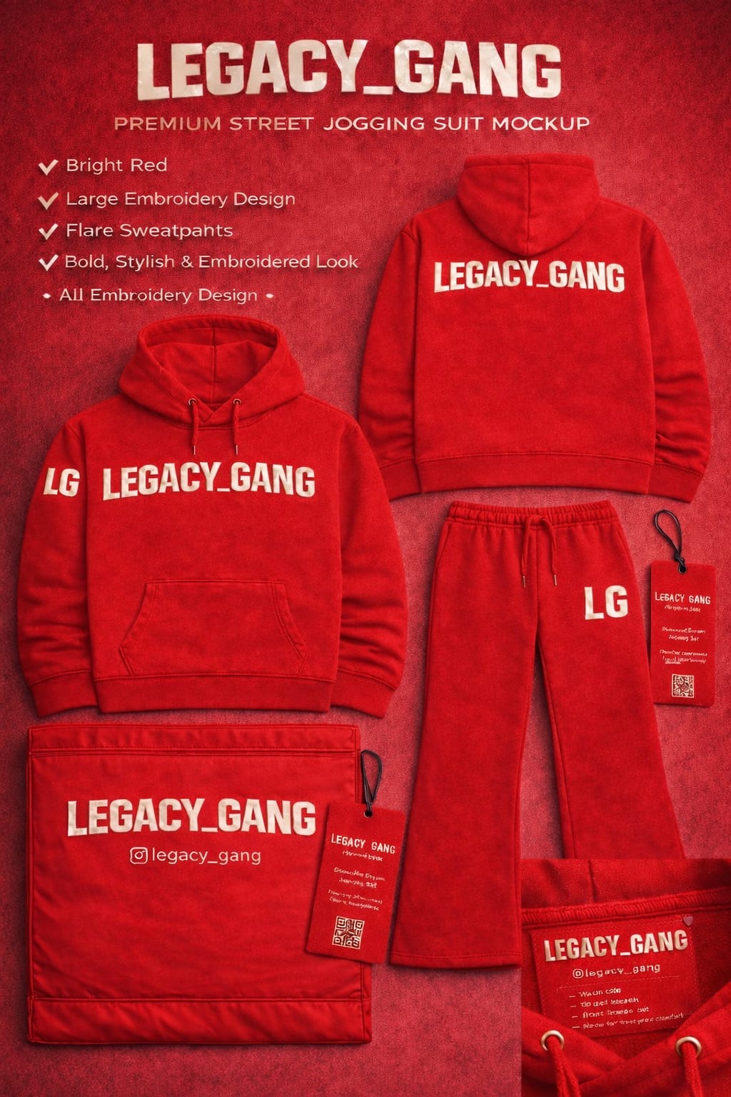 LEGACY_GANG
PREMIUM STREET JOGGING SUIT MOCKUP